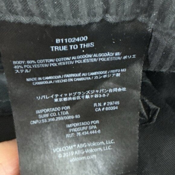 Volcom Women's 32 SO Chickie High-Rise Pant Black NWT Inseam 27" - Picture 9 of 11